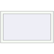 BASE REHAU EURO 60 1000x600 mm RAL 9016 Traffic white two-sided