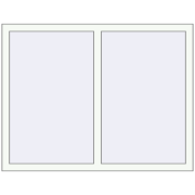 BASE REHAU EURO 60 1250x1000 mm RAL 9016 Traffic white two-sided