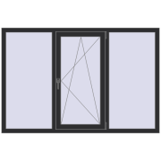 OPTIMUM REHAU EURO 70 1800x1200 mm ANTHRACITE_GREY_GLATT two-sided OPTIMUM REHAU EURO 70 1800x1200 mm ANTHRACITE_GREY_GLATT two-sided