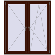 BASE REHAU EURO 60 1300x1500 mm BLACK_CHERRY two-sided BASE REHAU EURO 60 1300x1500 mm BLACK_CHERRY two-sided