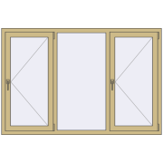 ALU STANDARD 72 1800x1200 mm RAL 1000 Green beige two-sided