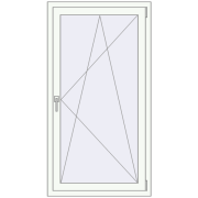 ENERGY-SAVING REHAU SYNEGO MD 800x1500 mm RAL 9016 Traffic white two-sided ENERGY-SAVING REHAU SYNEGO MD 800x1500 mm RAL 9016 Traffic white two-sided