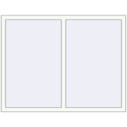 BASE REHAU EURO 60 1450x1140 mm RAL 9016 Traffic white two-sided