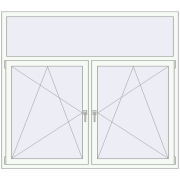BASE REHAU EURO 60 1800x1600 mm RAL 9016 Traffic white two-sided BASE REHAU EURO 60 1800x1600 mm RAL 9016 Traffic white two-sided