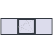 BASE REHAU EURO 60 2800x900 mm ANTHRACITE_GREY_STRUKTURAL two-sided