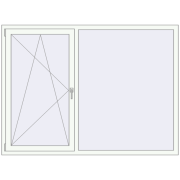 OPTIMUM REHAU EURO 70 1900x1400 mm RAL 9016 Traffic white two-sided OPTIMUM REHAU EURO 70 1900x1400 mm RAL 9016 Traffic white two-sided