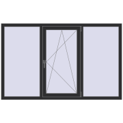 Ferestre 1900x1200 mm REHAU ARTEVO ANTHRACITE_GREY_GLATT two-sided