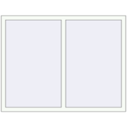 BASE REHAU EURO 60 1500x1100 mm RAL 9016 Traffic white two-sided