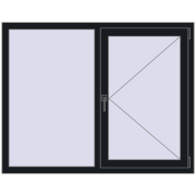BASE REHAU EURO 60 1400x1100 mm BLACK_COOL_110L-2 two-sided