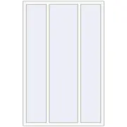 REHAU BRILLANT DESIGN 1300x2000 mm RAL 9016 Traffic white two-sided