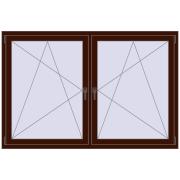 BASE REHAU EURO 60 1800x1200 mm BLACK_CHERRY two-sided