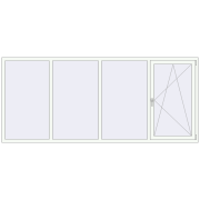 ALU STANDARD 72 3000x1300 mm RAL 9016 Traffic white two-sided