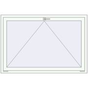 BASE REHAU EURO 60 1500x980 mm RAL 9016 Traffic white two-sided