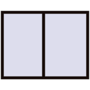 OPTIMUM REHAU EURO 70 1550x1200 mm BLACK_BROWN two-sided OPTIMUM REHAU EURO 70 1550x1200 mm BLACK_BROWN two-sided