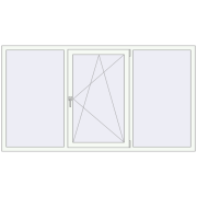 OPTIMUM REHAU EURO 70 2200x1200 mm RAL 9016 Traffic white two-sided