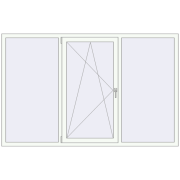 ENERGY-SAVING REHAU SYNEGO MD 2200x1380 mm RAL 9016 Traffic white two-sided