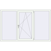 Ferestre 1900x1200 mm REHAU ARTEVO RAL 9016 Traffic white two-sided