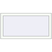 BASE REHAU EURO 60 1000x500 mm RAL 9016 Traffic white two-sided