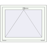 REHAU BRILLANT DESIGN 1000x800 mm RAL 9016 Traffic white two-sided