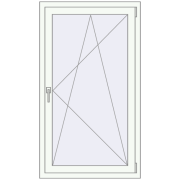 REHAU ARTEVO 800x1400 mm RAL 9016 Traffic white two-sided