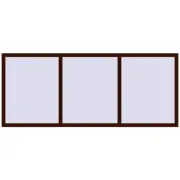 BASE REHAU EURO 60 2400x1000 mm BLACK_CHERRY two-sided