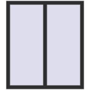 ENERGY-SAVING REHAU SYNEGO MD 950x1200 mm ANTHRACITE_GREY_GLATT two-sided