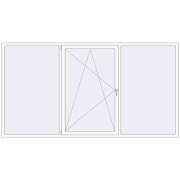 BASE REHAU EURO 60 3000x1600 mm RAL 9016 Traffic white two-sided