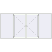 BASE REHAU EURO 60 3050x1500 mm RAL 9016 Traffic white two-sided
