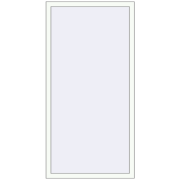 REHAU ARTEVO 900x1750 mm RAL 9016 Traffic white two-sided
