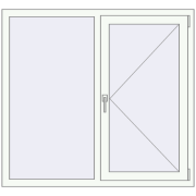 BASE REHAU EURO 60 1300x1200 mm RAL 9016 Traffic white two-sided BASE REHAU EURO 60 1300x1200 mm RAL 9016 Traffic white two-sided