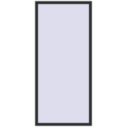 BASE REHAU EURO 60 1000x2200 mm BLACK_STRUCTURAL two-sided