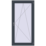 BASE REHAU EURO 60 780x1600 mm ANTHRACITE_GREY_STRUKTURAL two-sided BASE REHAU EURO 60 780x1600 mm ANTHRACITE_GREY_STRUKTURAL two-sided