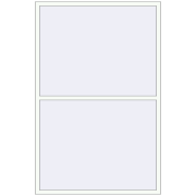 ENERGY-SAVING REHAU SYNEGO MD 1500x2300 mm RAL 9016 Traffic white two-sided