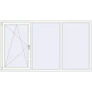 REHAU BRILLANT DESIGN 2400x1340 mm RAL 9016 Traffic white two-sided