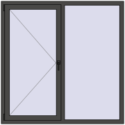 BASE REHAU EURO 60 1500x1500 mm BASALT_GREY two-sided BASE REHAU EURO 60 1500x1500 mm BASALT_GREY two-sided