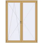 ALU STANDARD 72 1500x2000 mm RAL 1002 Sand yellow two-sided