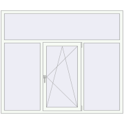 OPTIMUM REHAU EURO 70 1950x1650 mm RAL 9016 Traffic white two-sided OPTIMUM REHAU EURO 70 1950x1650 mm RAL 9016 Traffic white two-sided