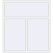 REHAU BRILLANT DESIGN 1500x1650 mm RAL 9016 Traffic white two-sided