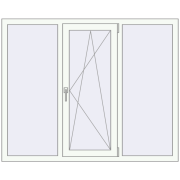 REHAU BRILLANT DESIGN 1550x1250 mm RAL 9016 Traffic white two-sided REHAU BRILLANT DESIGN 1550x1250 mm RAL 9016 Traffic white two-sided