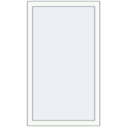 OPTIMUM REHAU EURO 70 700x1200 mm RAL 9016 Traffic white two-sided