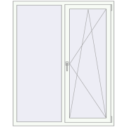 ENERGY-SAVING REHAU SYNEGO MD 1300x1600 mm RAL 9016 Traffic white two-sided ENERGY-SAVING REHAU SYNEGO MD 1300x1600 mm RAL 9016 Traffic white two-sided