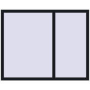 ENERGY-SAVING REHAU SYNEGO MD 1500x1200 mm BLACK_COOL_110L-2 two-sided