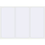 Ferestre 2898x2100 mm ALU STANDARD 72 RAL 9016 Traffic white two-sided