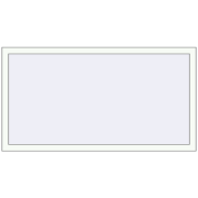 BASE REHAU EURO 60 1500x800 mm RAL 9016 Traffic white two-sided