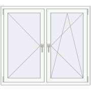 OPTIMUM REHAU EURO 70 1250x1150 mm RAL 9016 Traffic white two-sided OPTIMUM REHAU EURO 70 1250x1150 mm RAL 9016 Traffic white two-sided