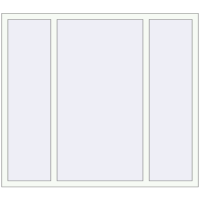 BASE REHAU EURO 60 1700x1500 mm RAL 9016 Traffic white two-sided