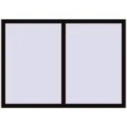 REHAU BRILLANT DESIGN 1550x1100 mm BLACK_BROWN two-sided