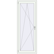 BASE REHAU EURO 60 650x1900 mm RAL 9016 Traffic white two-sided