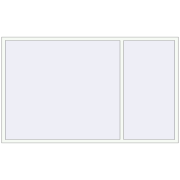 OPTIMUM REHAU EURO 70 2500x1500 mm RAL 9016 Traffic white two-sided