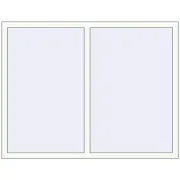 OPTIMUM REHAU EURO 70 1550x1200 mm RAL 9016 Traffic white two-sided